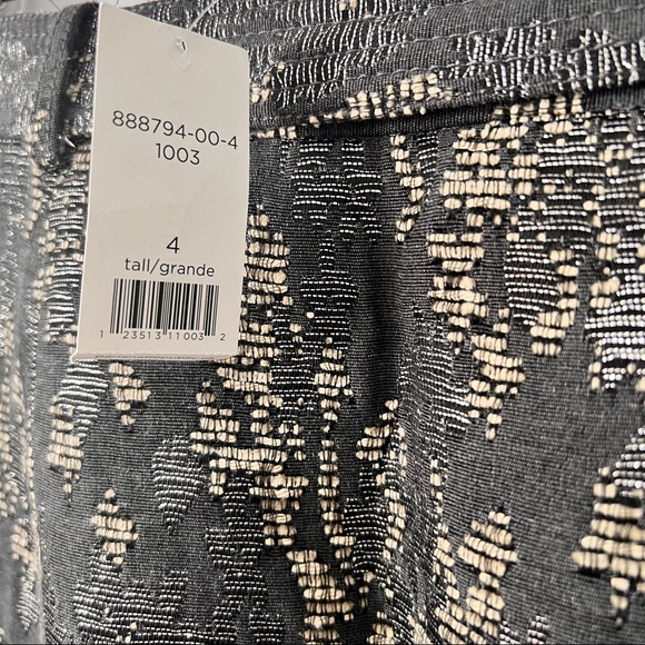 Banana Republic Jacquard 
Gorgeous BR metallic skirt in dark taupe/grey - Picture 7 of 8